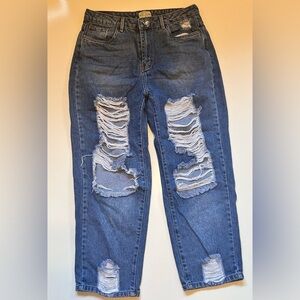 Velvett Jeans Distressed Blue Jeans size 11 Boyfriend Jeans (F)